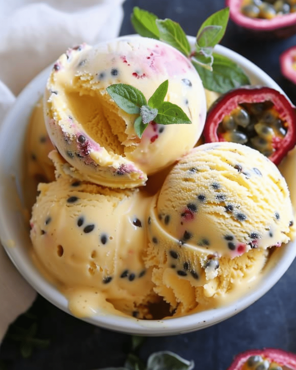 Passion Fruit Ice Cream