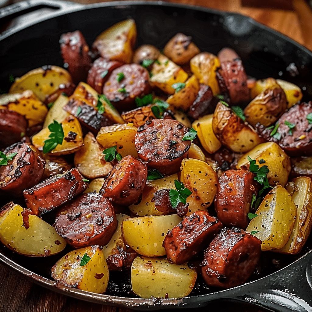 Hearty Smoked Sausage and Potatoes Skillet