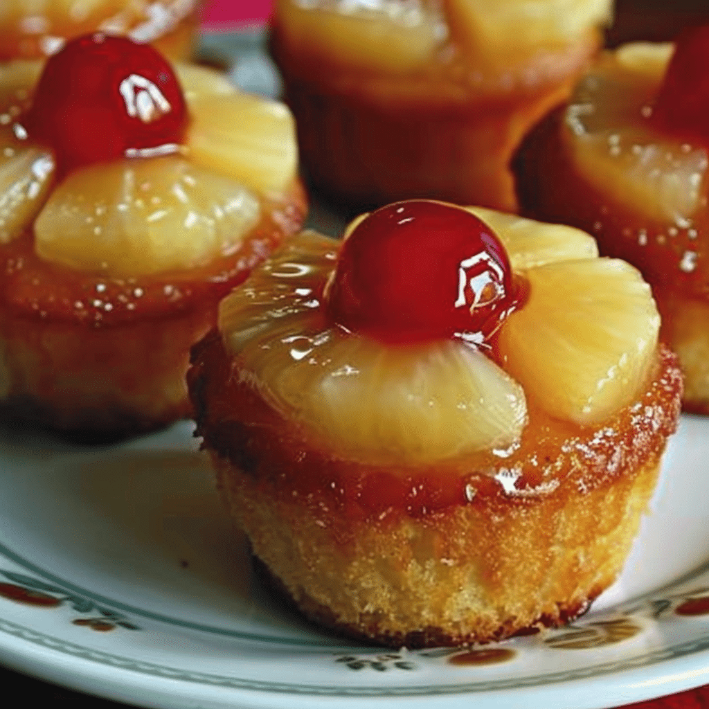 Pineapple Upside-Down Cupcakes