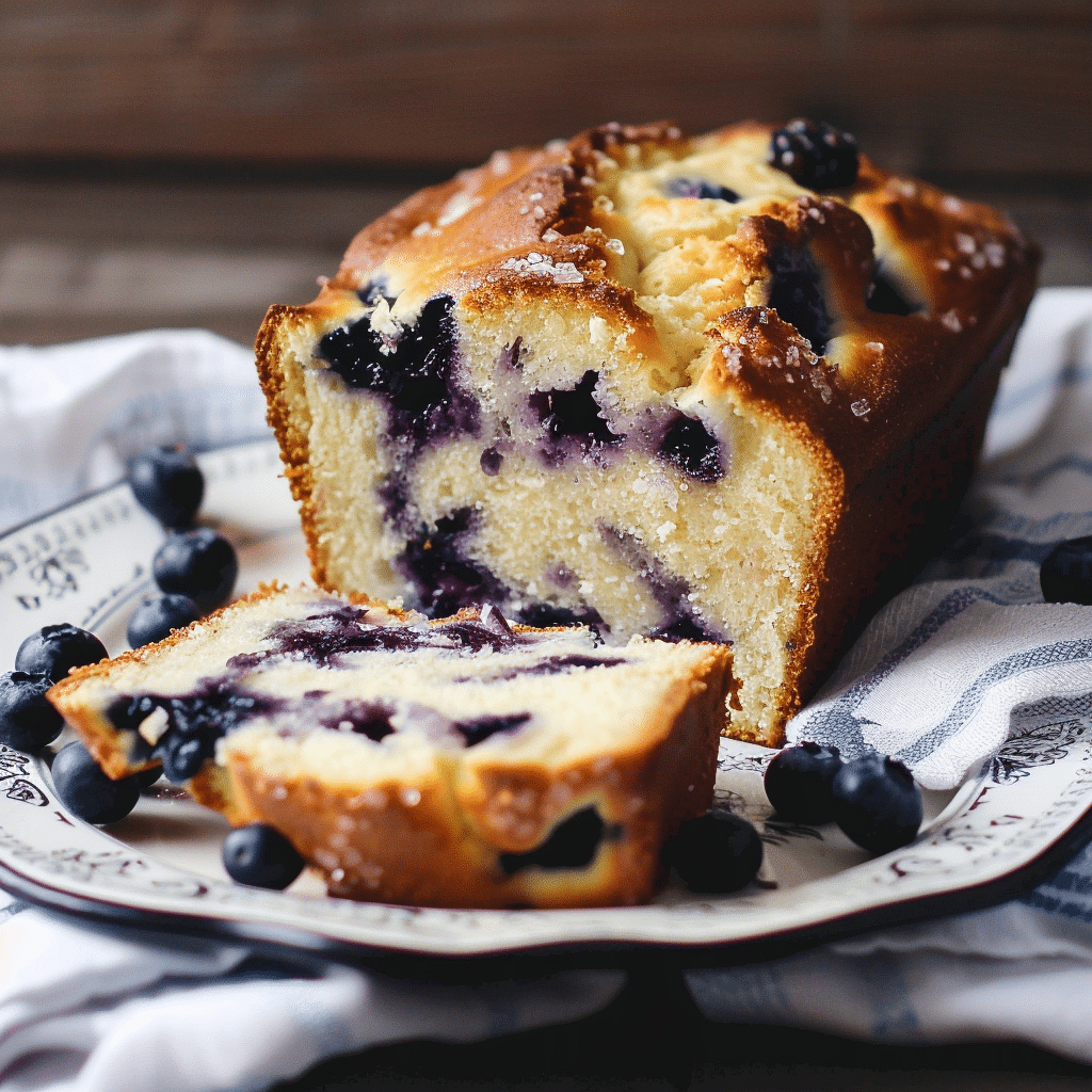 Blueberry Cream Cheese Bread