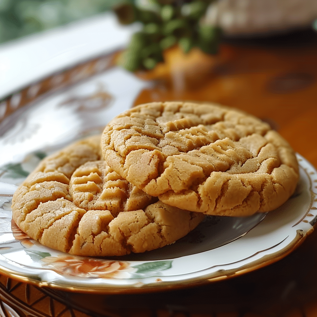 Thick and Chewy Peanut Butter Cookies