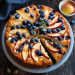 Blueberry Apple Greek Yogurt Cake