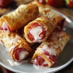 Strawberry Cheesecake Eggroll Bites