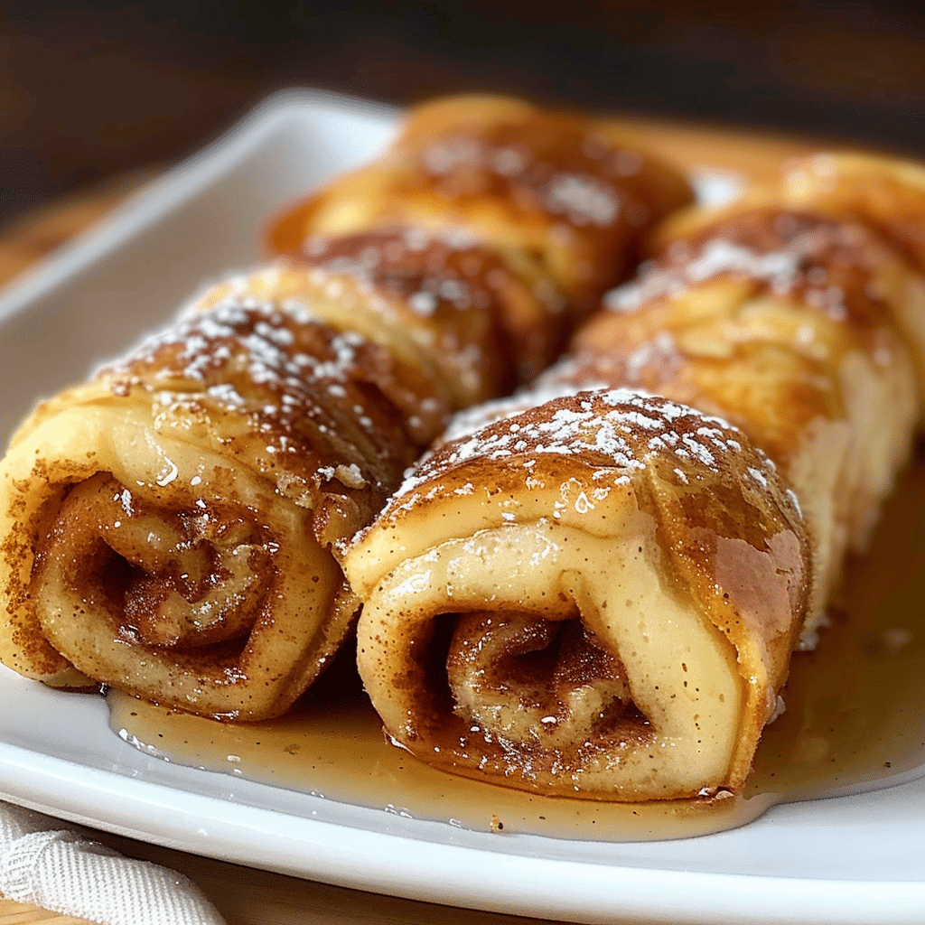 Cinnamon Roll French Toast Roll-Ups