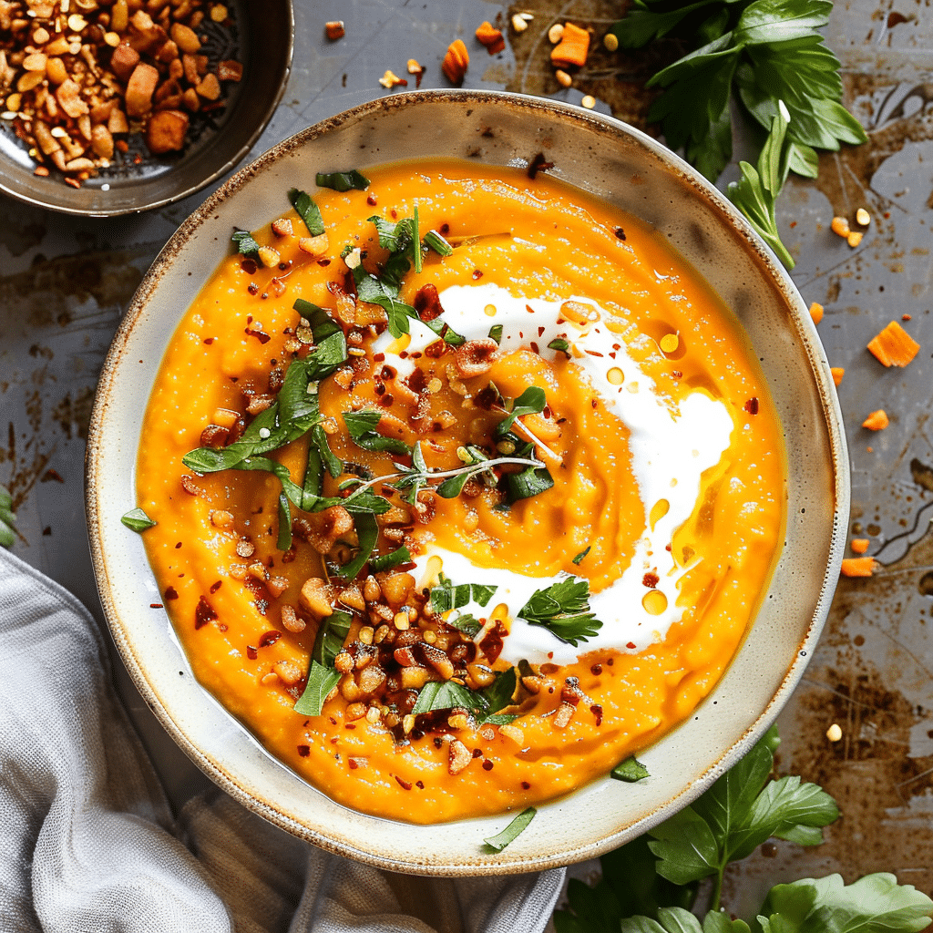 Creamy Roasted Carrot Soup