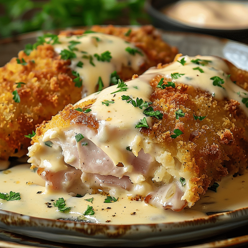 Deliciously Creamy Chicken Cordon Bleu