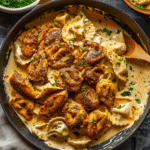 Creamy Blackened Chicken with Tortellini