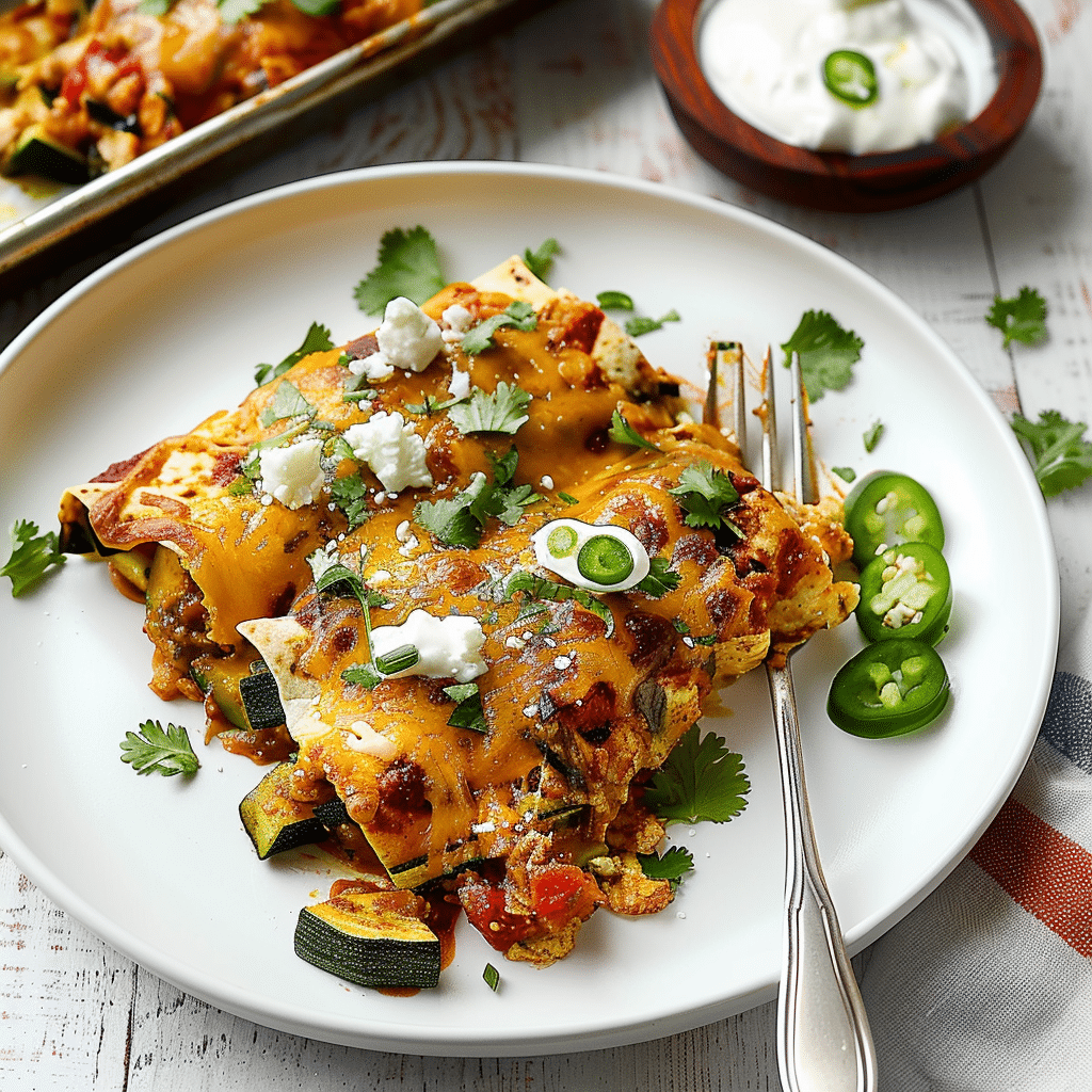 Low-Carb Zucchini Enchiladas