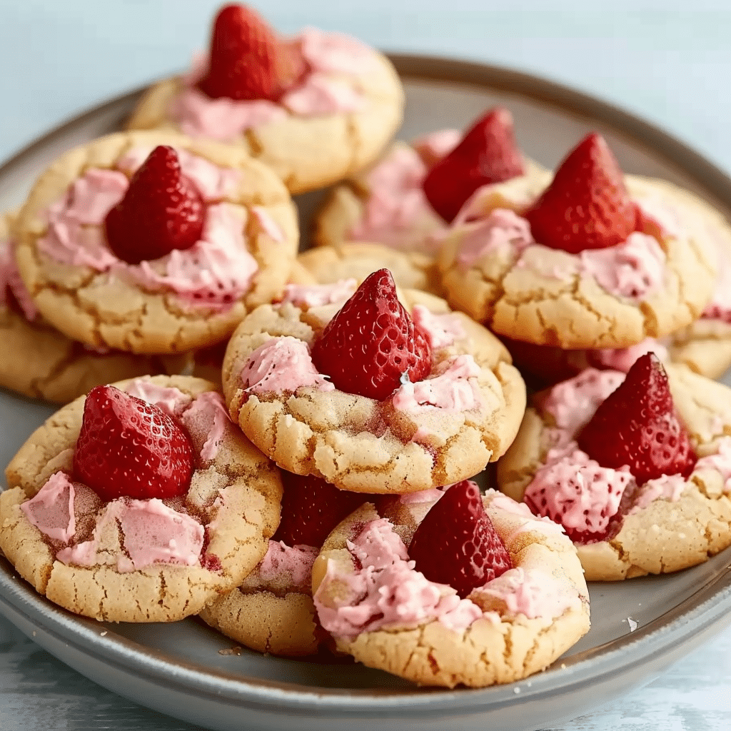 Strawberry Kiss Cookies