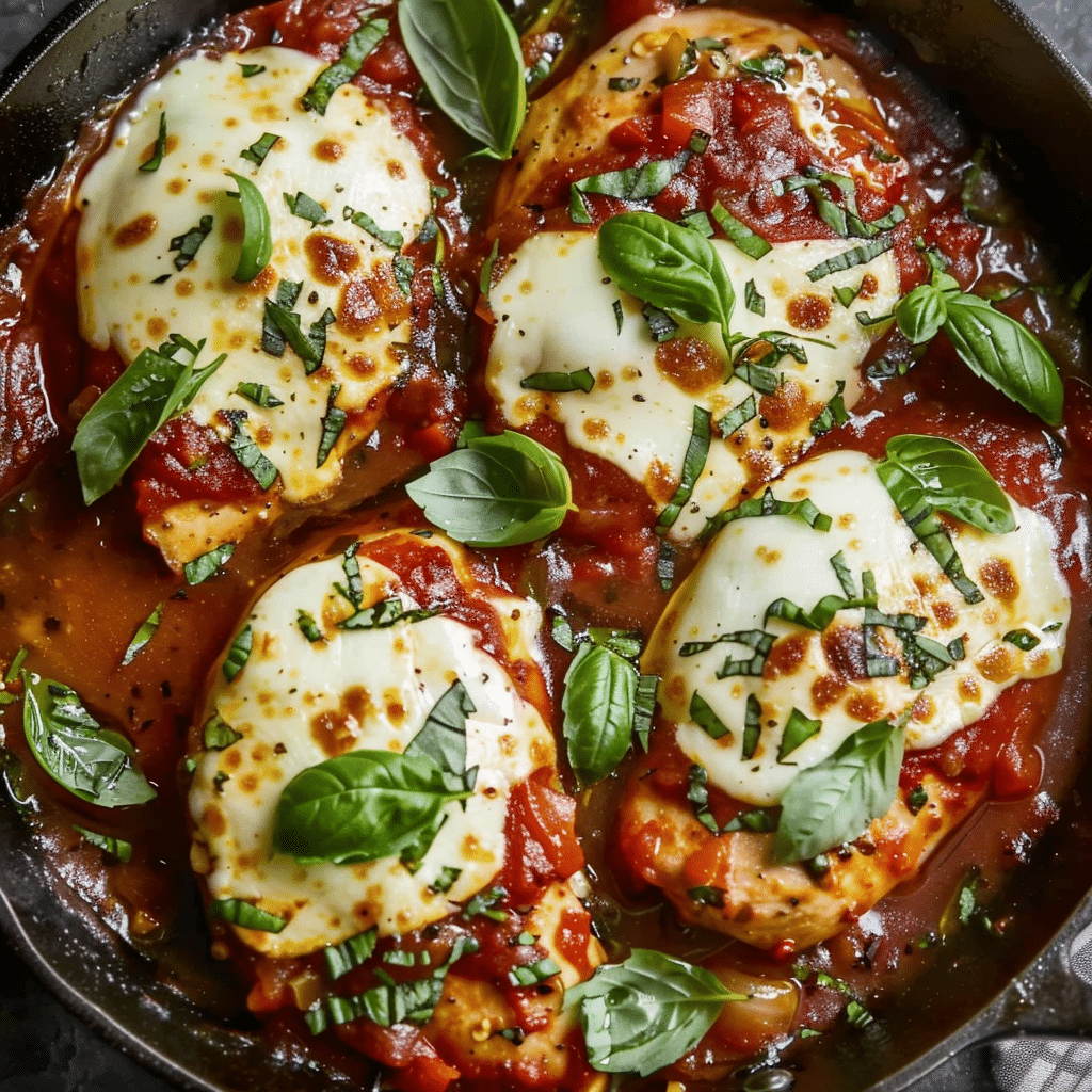 Chicken Mozzarella Skillet