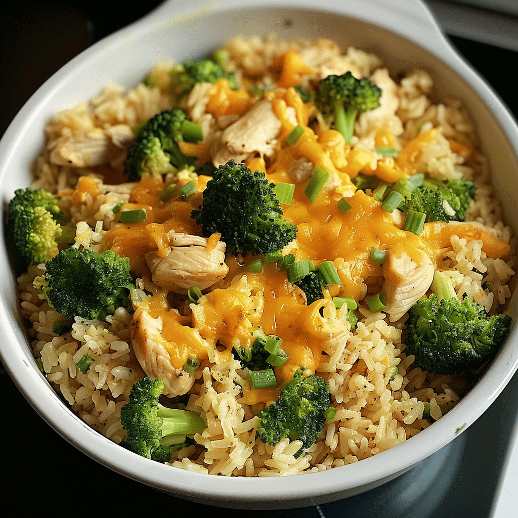 Cheesy Chicken Broccoli Rice