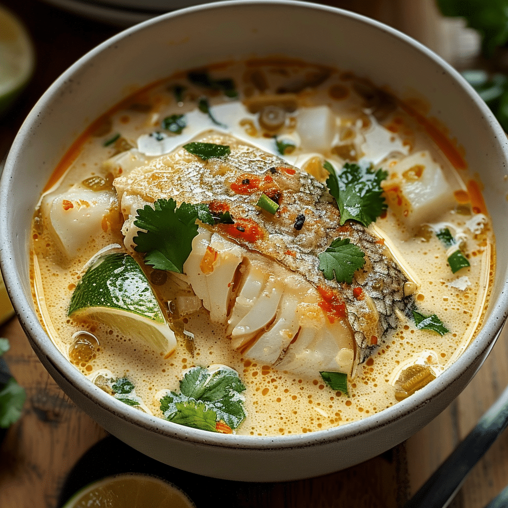 Coconut Lime Fish Soup