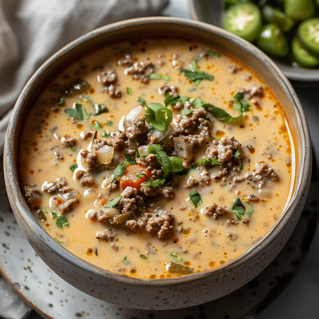 Keto Cheeseburger Soup