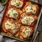 Baked Sheet Pan Chicken Parmesan