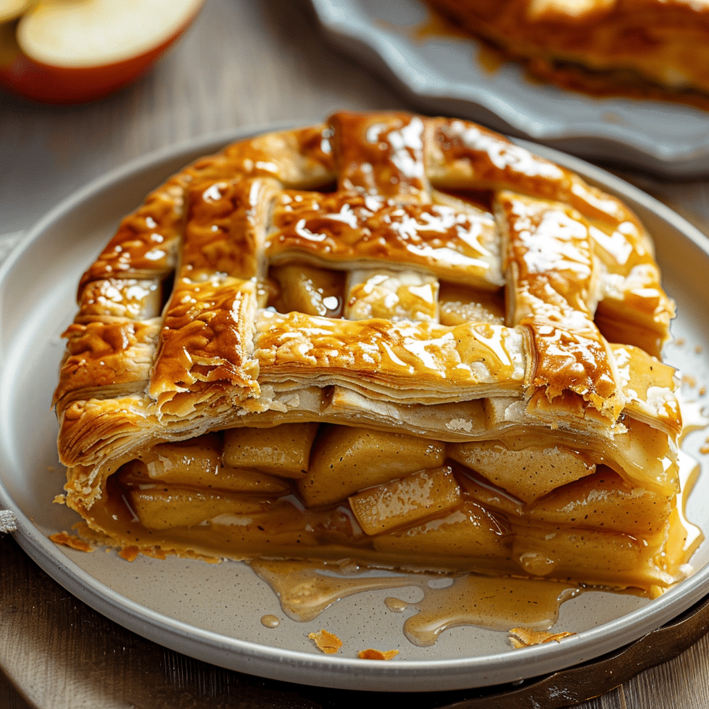 Apple Pie Puff Pastry Bake