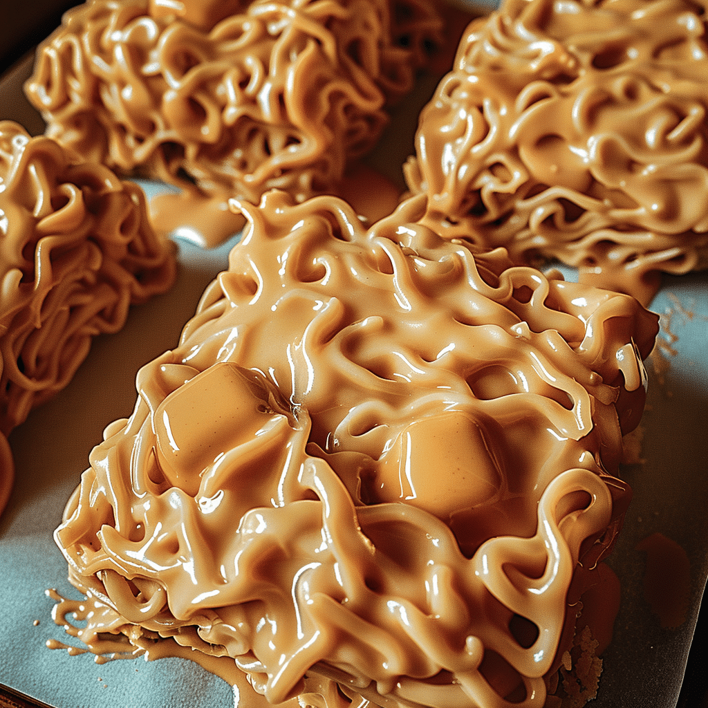 Creamy Peanut Butter with Crunchy Noodles