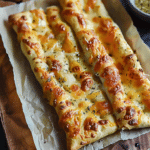 Sourdough Cheesy Breadsticks