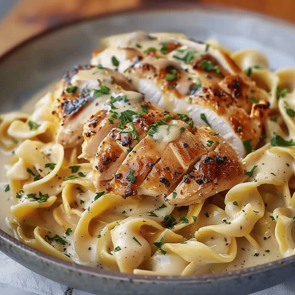 Chicken with Buttered Noodles