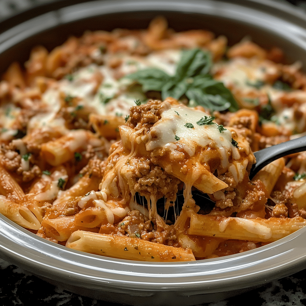 Slow Cooker Baked Ziti