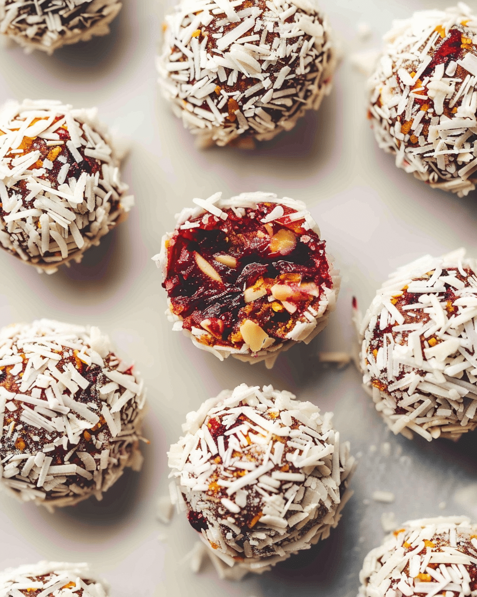 Cranberry Orange Almond Energy Bites