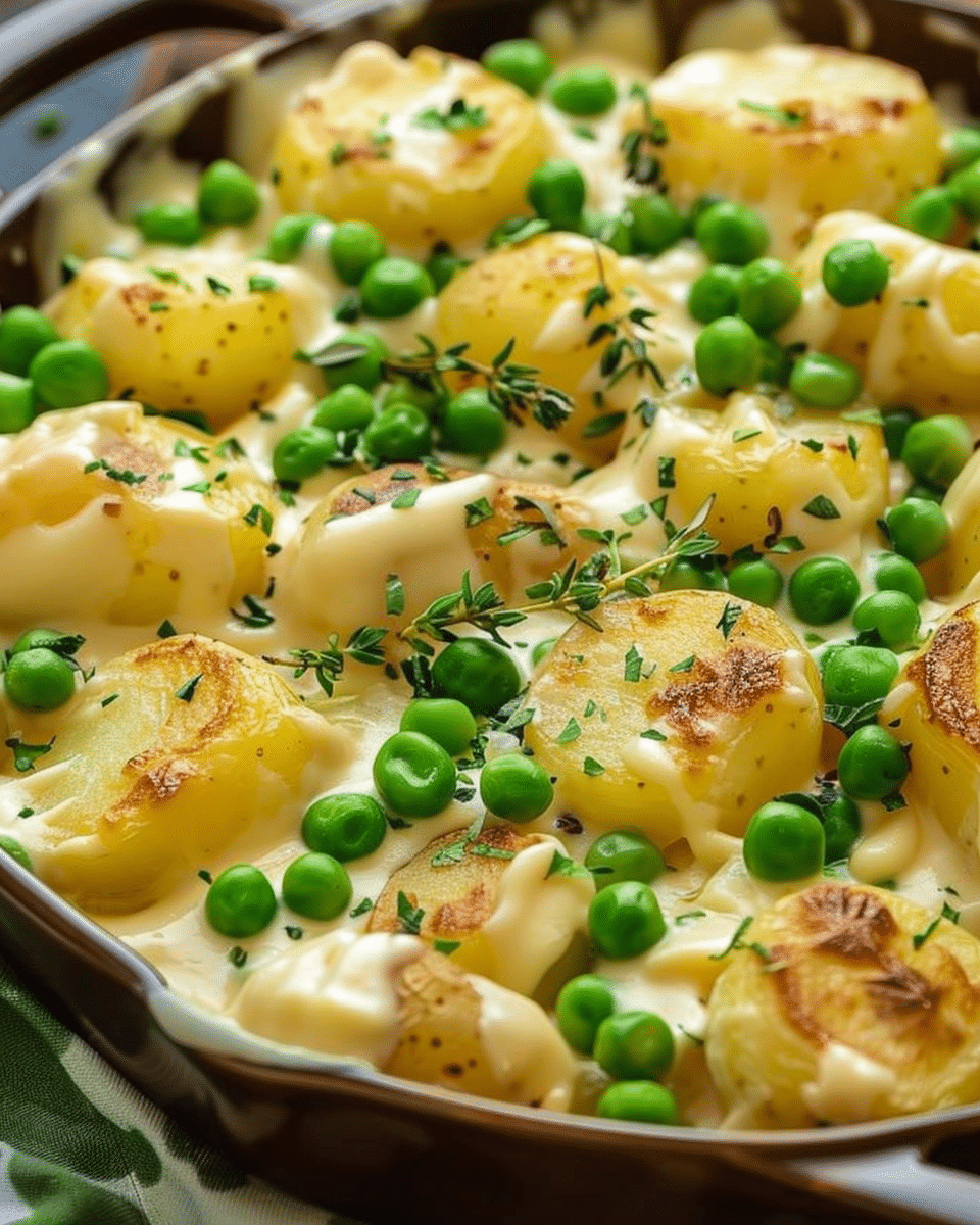 Creamy Potatoes and Peas