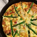 Spring Onion Asparagus Frittata