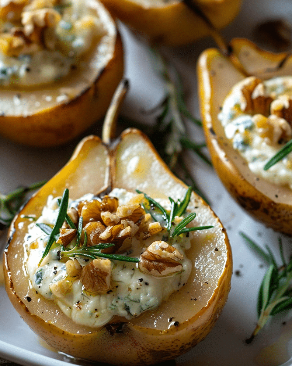 Blue Cheese Stuffed Pears