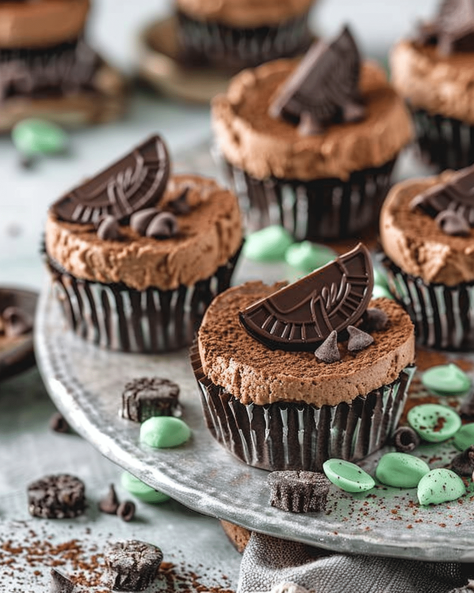 Mini Chocolate Cheesecakes