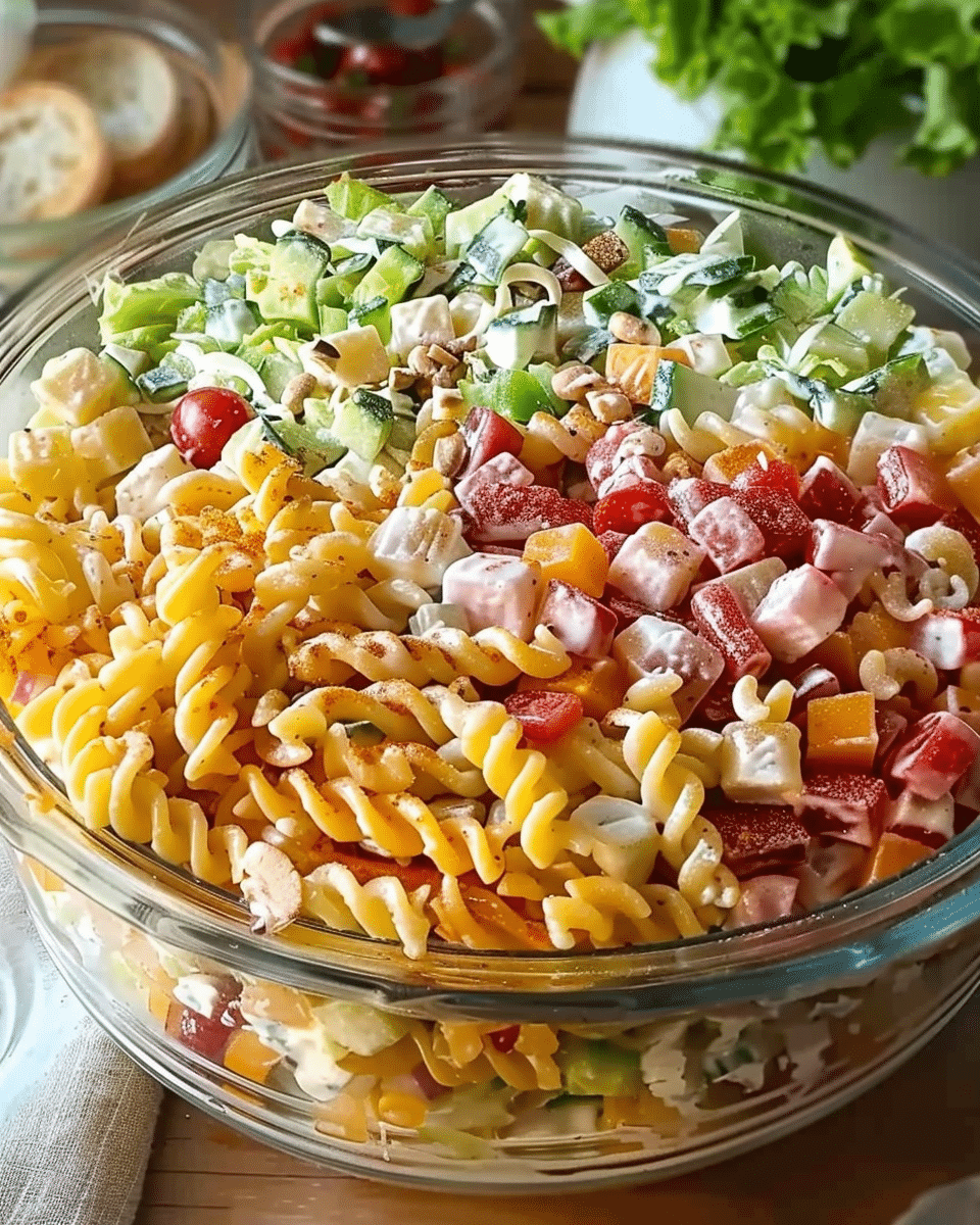 Layered Pasta Salad