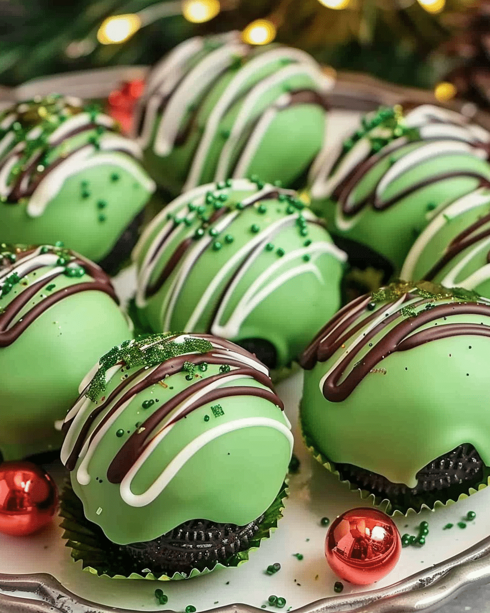 Grinch Oreo Balls