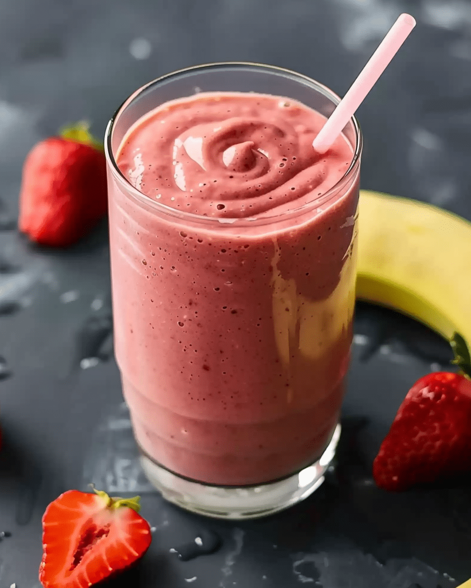 Avocado Strawberry Banana Smoothie