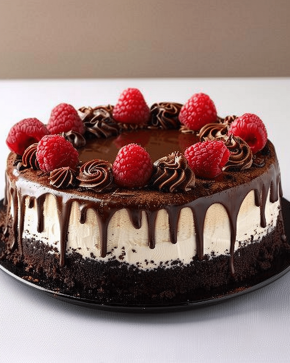 Chocolate Raspberry Cheesecake