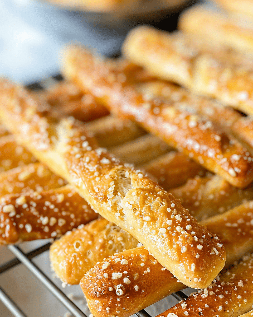 Easy Buttery Garlic Parmesan Breadsticks