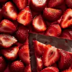 Sliced Summer Strawberries Dessert