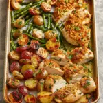 Parmesan Crusted Chicken Sheet Pan