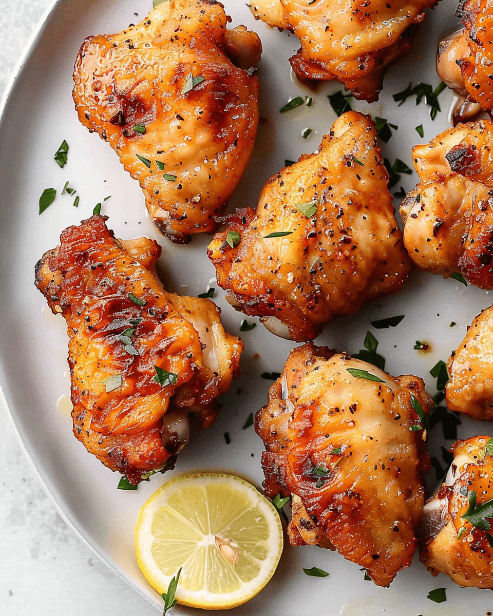Perfect Lemon Pepper Chicken Thighs