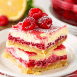 Epic Raspberry Lemon Cheesecake Bars