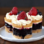 Mini Honey Balsamic Berry Cheesecakes