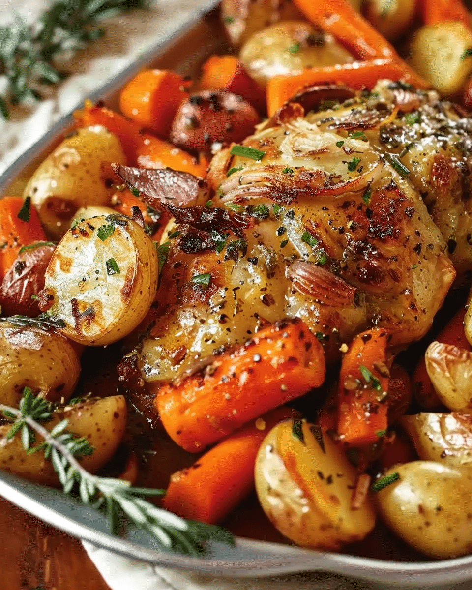 Roasted Carrots, Potatoes & Onions