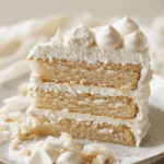 White Mountain Layer Cake with Marshmallow Buttercream