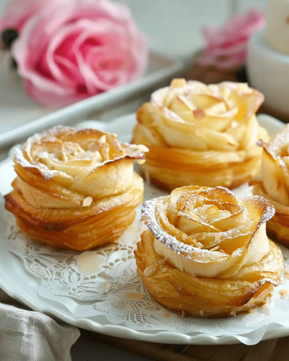 Apple Rose Puffs Easy Fancy Dessert