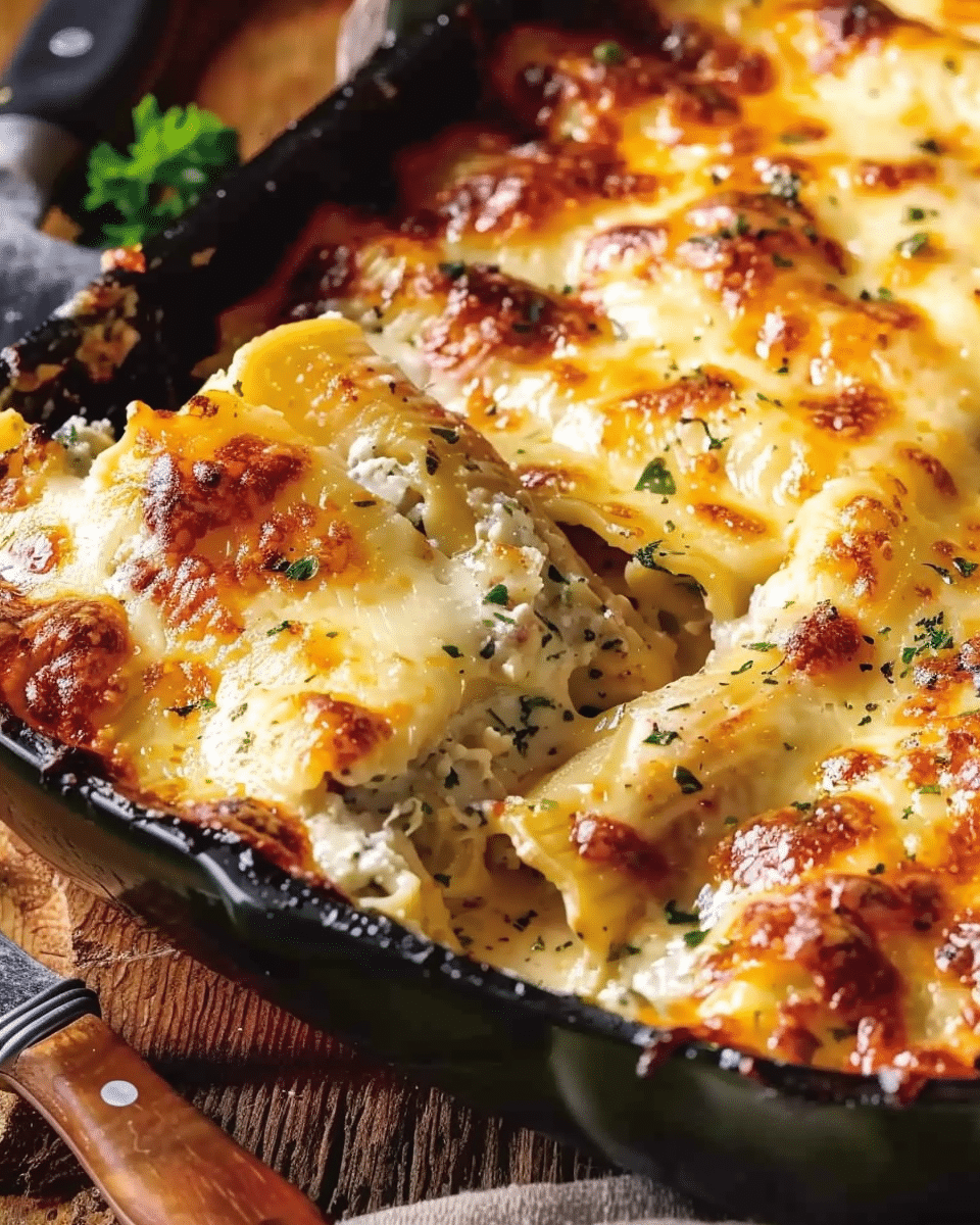Four Cheese Baked Manicotti