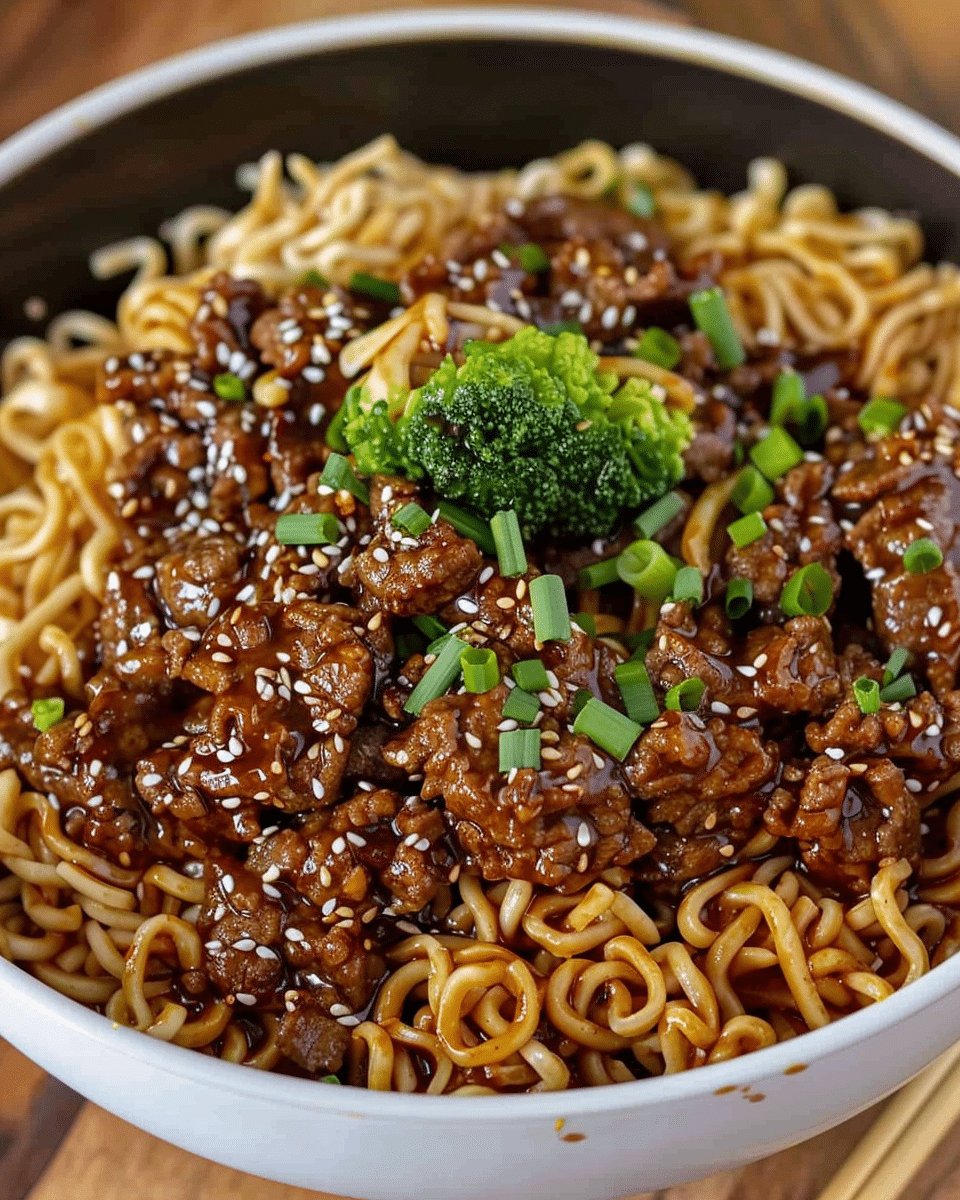 Ground Beef Teriyaki Ramen
