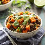Sweet Potato and Black Bean Quinoa Bowls