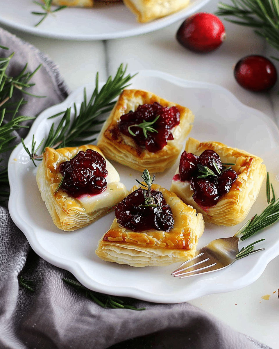 Brie & Cranberry Puff Pastry