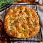 No-Knead Garlic and Rosemary Focaccia