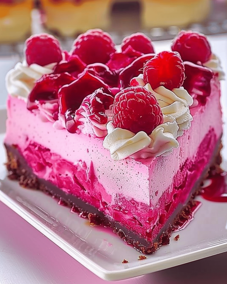 Pink Velvet Raspberry Cheesecake