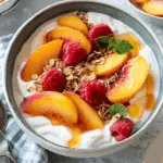 Peach Melba Yogurt Bowl