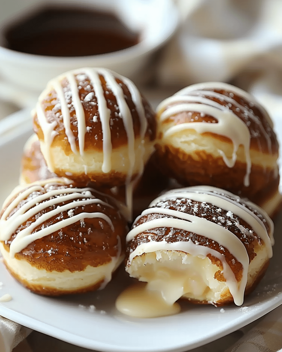 Condensed Milk & Cinnamon Doughnut Puffs