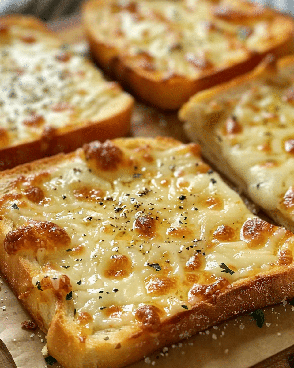 Garlic Toast Pizzas